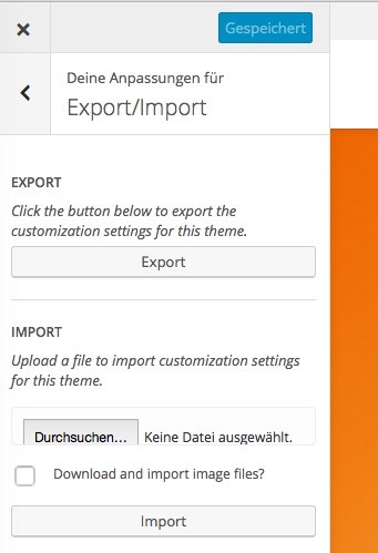 Wordpress - Anpassungen Import und Export Plugin